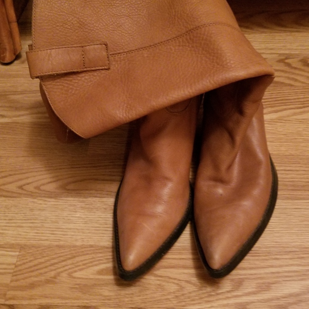 Leather boots